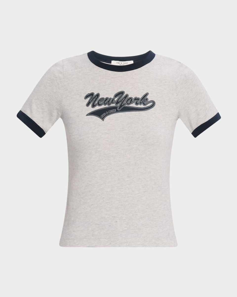 Mica Short-Sleeve New York Ringer Tee